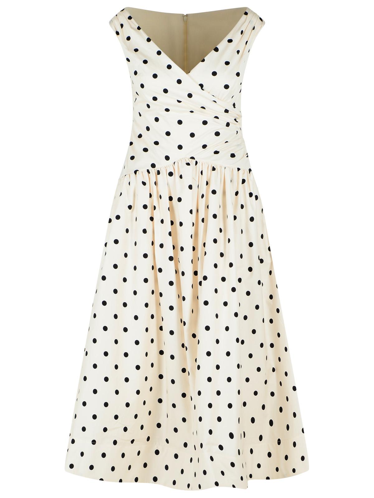 Self Portrait 'Polka Dot' Cream Cotton Dress Women SELF-PORTRAIT