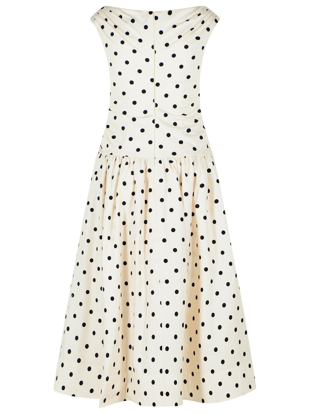 Self Portrait 'Polka Dot' Cream Cotton Dress Women SELF-PORTRAIT