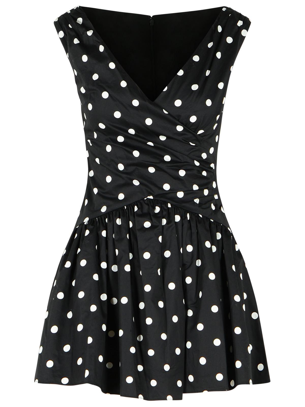 Self Portrait 'Polka Dot' Black Cotton Dress Women SELF-PORTRAIT
