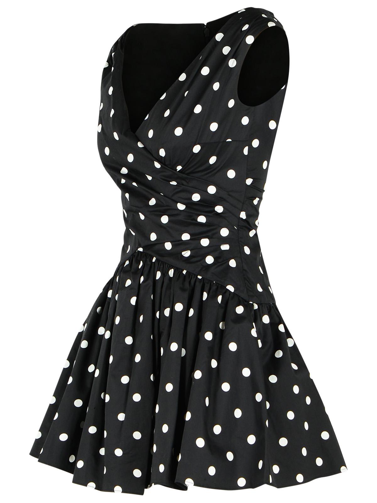 Self Portrait 'Polka Dot' Black Cotton Dress Women SELF-PORTRAIT