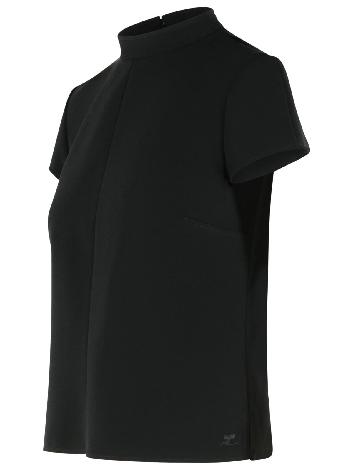Courreges 'Heritage' Black Polyester Blend T-Shirt Women COURREGES