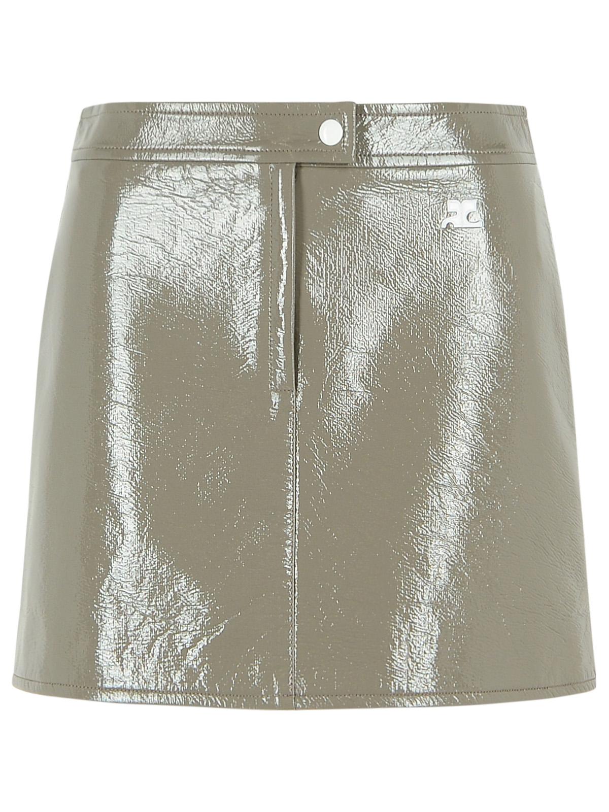 Courreges 'Reedition' Grey Polyester Blend Miniskirt Women COURREGES
