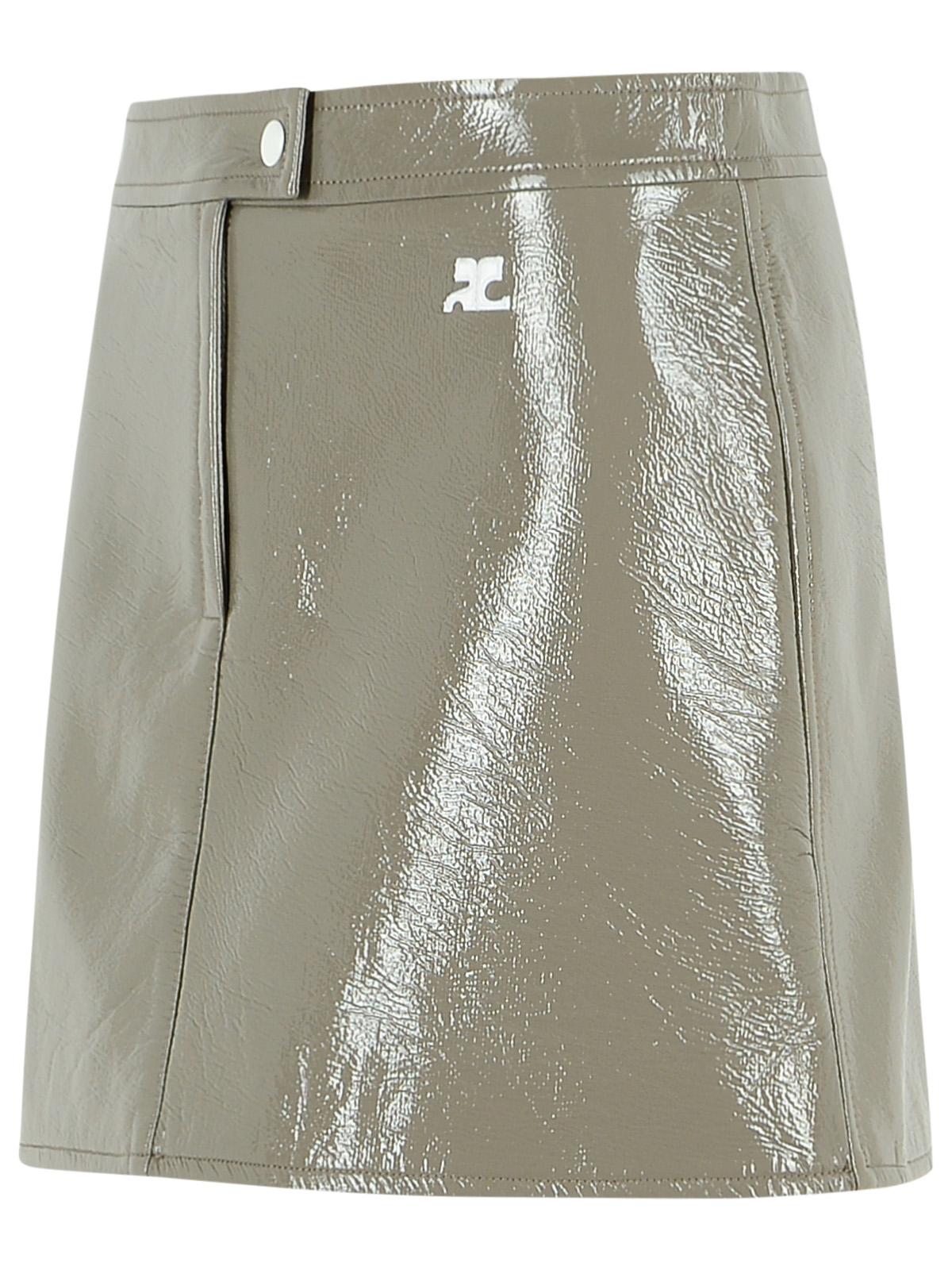 Courreges 'Reedition' Grey Polyester Blend Miniskirt Women COURREGES