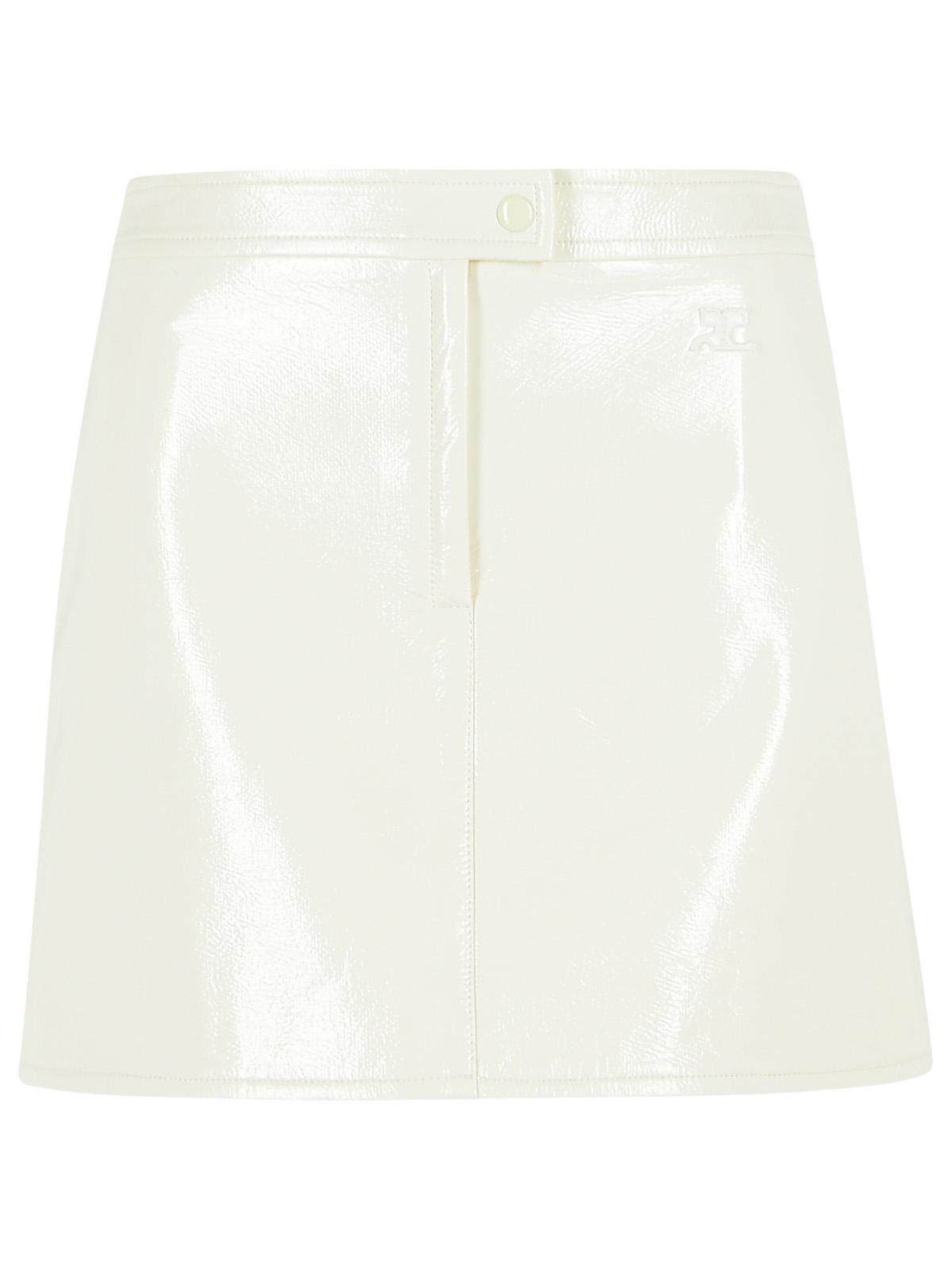 Courreges 'Reedition' White Polyester Blend Miniskirt Women COURREGES