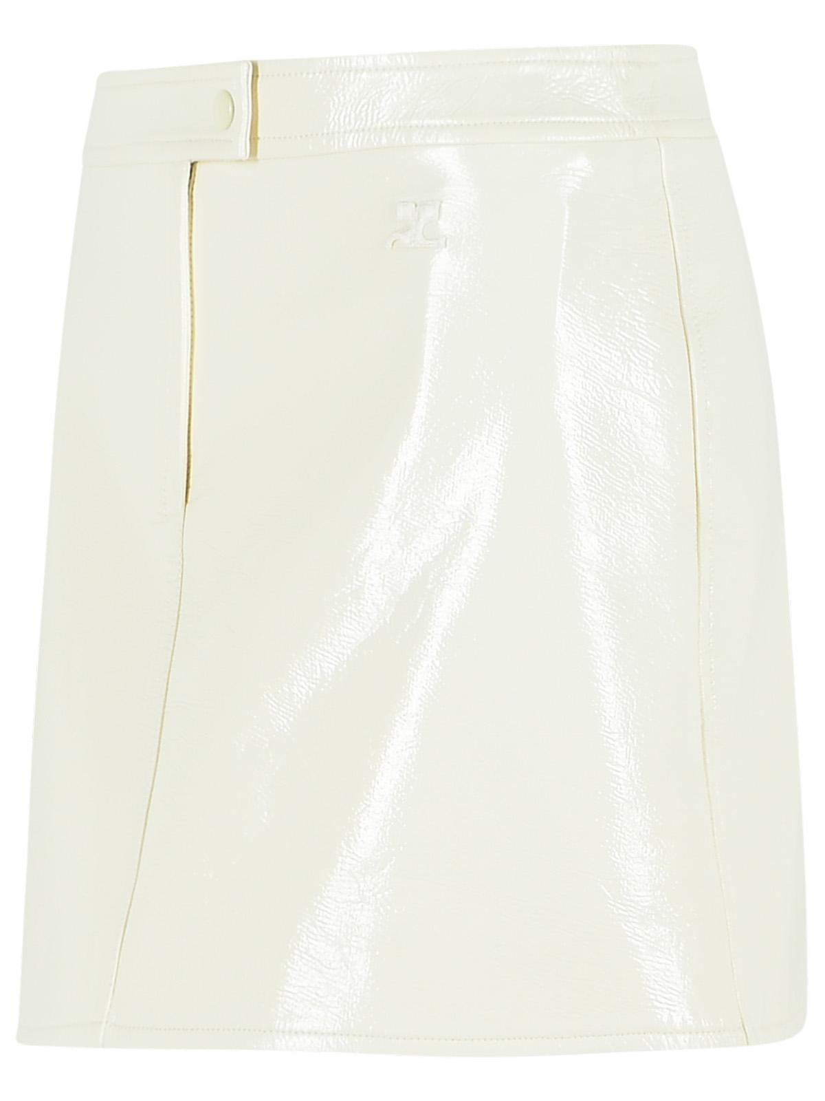 Courreges 'Reedition' White Polyester Blend Miniskirt Women COURREGES