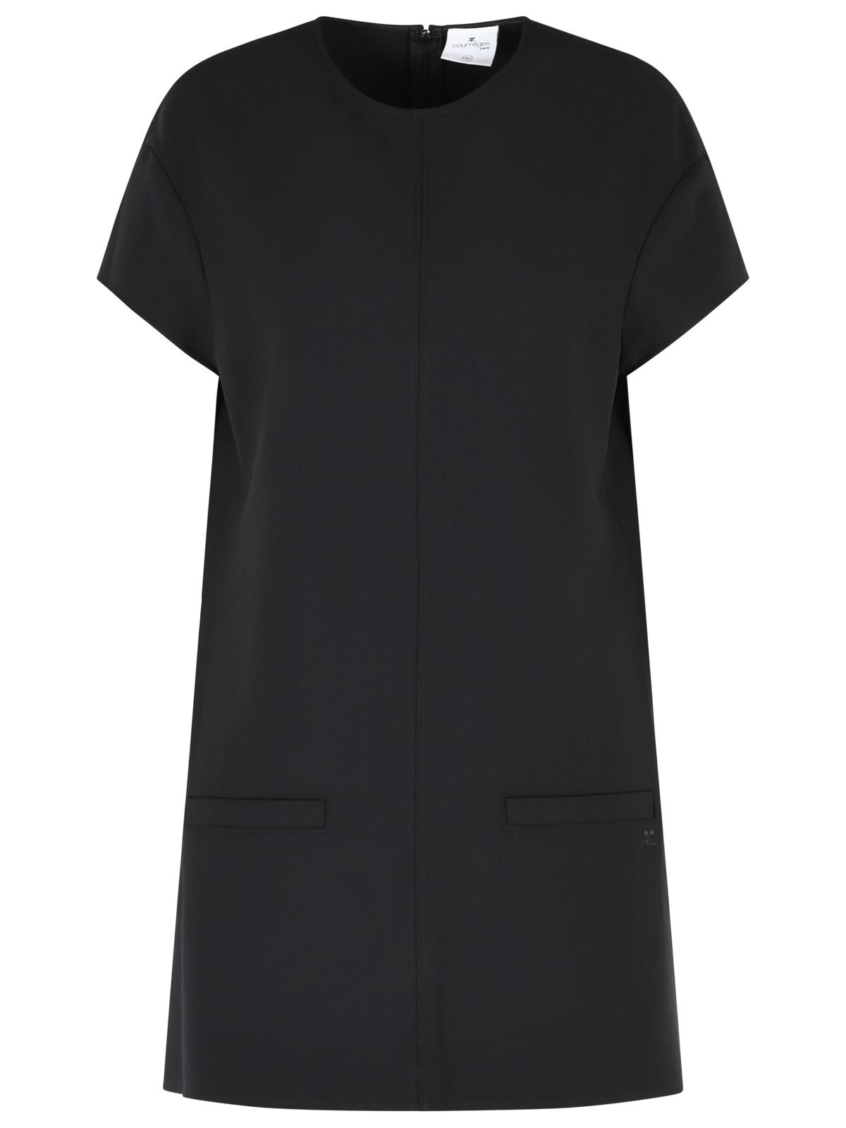 Courreges 'Heritage' Black Wool Blend Dress Women COURREGES