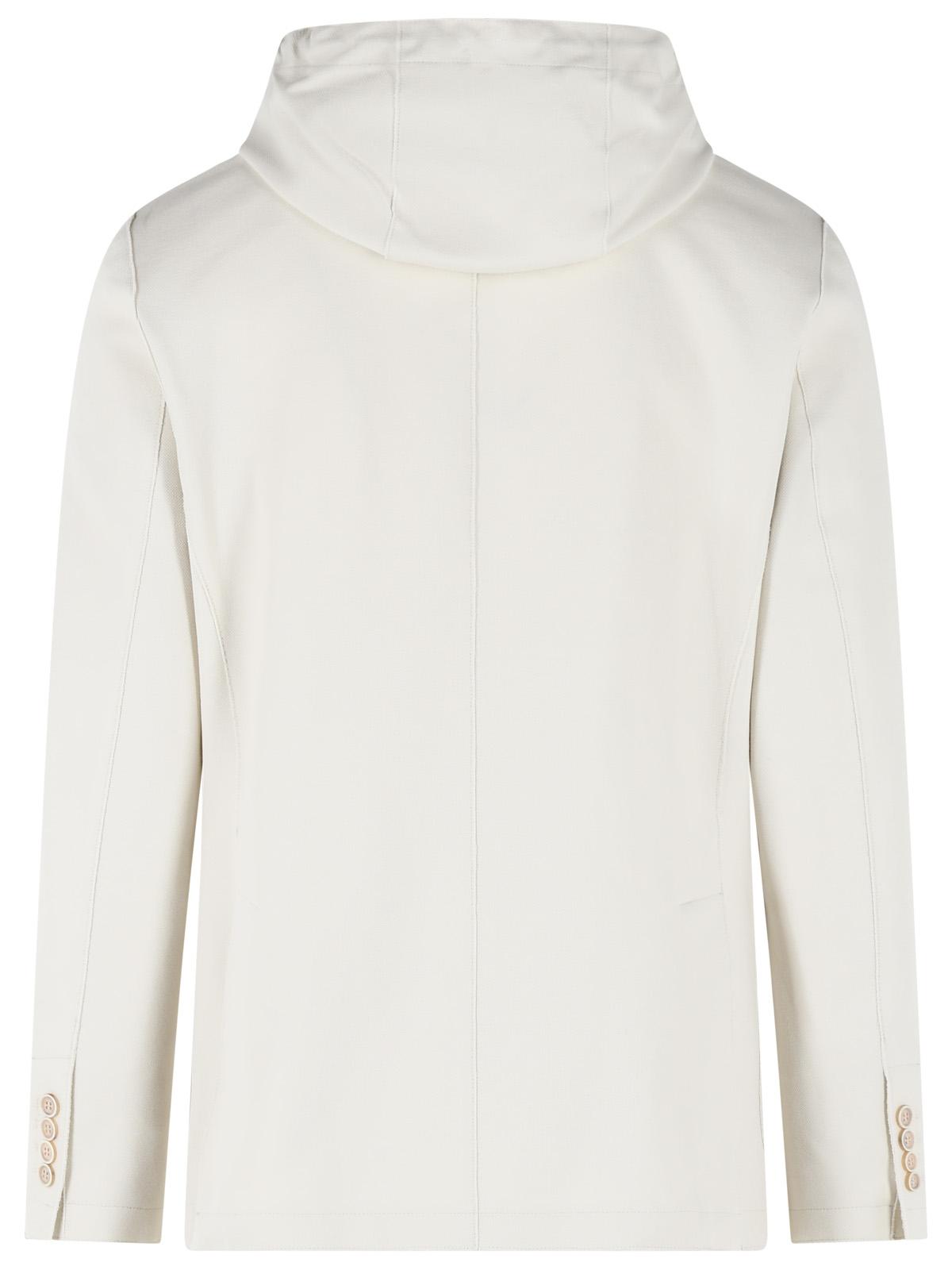Eleventy Ivory Cotton Blend Blazer Men ELEVENTY