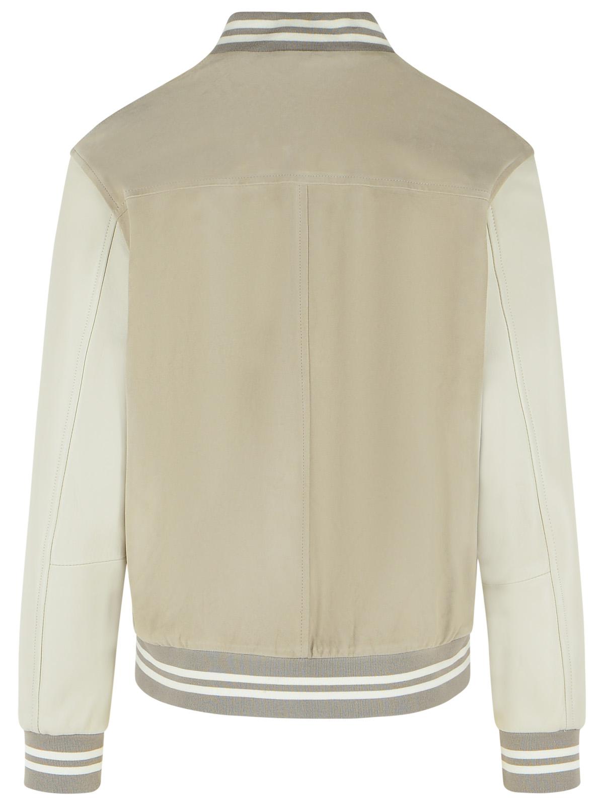 Eleventy Grey Sheepskin Bomber Jacket Men ELEVENTY