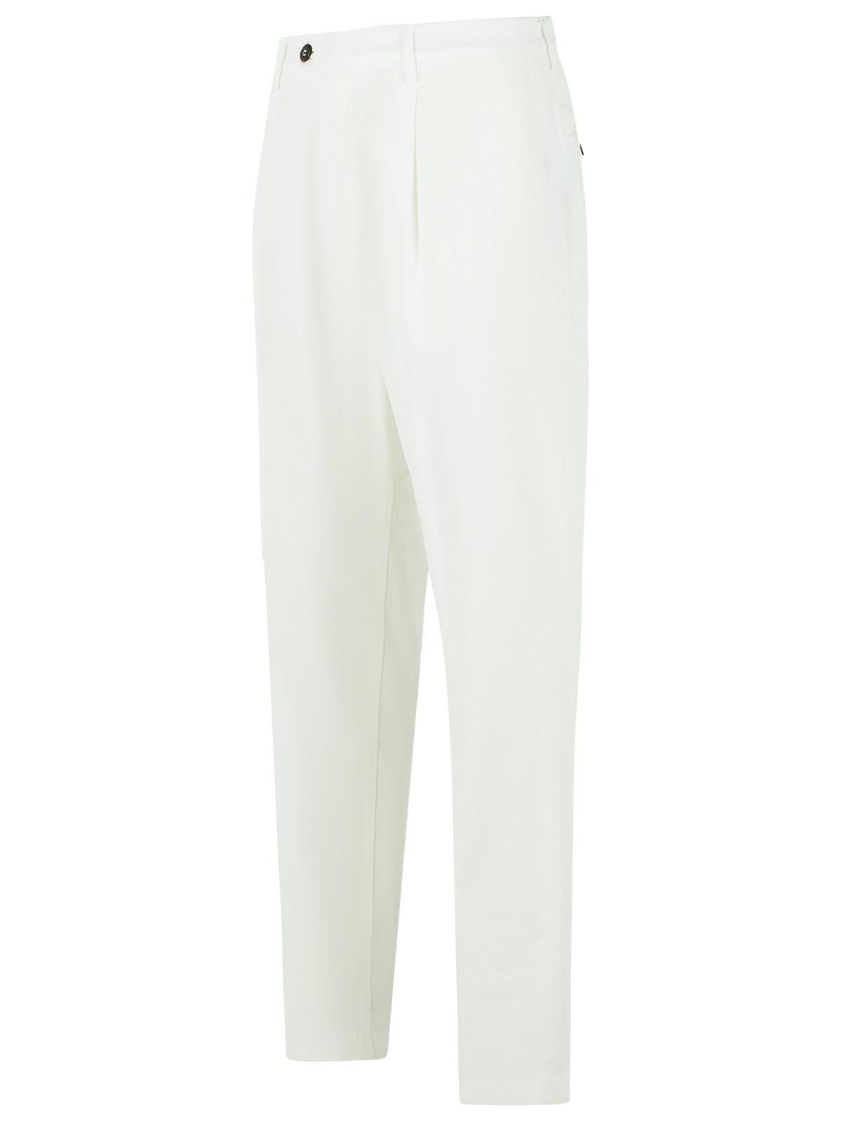 Eleventy White Cotton Pants Men ELEVENTY