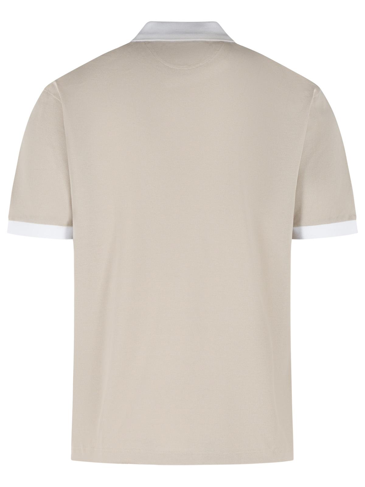 Eleventy Beige Cotton Polo Shirt Men ELEVENTY