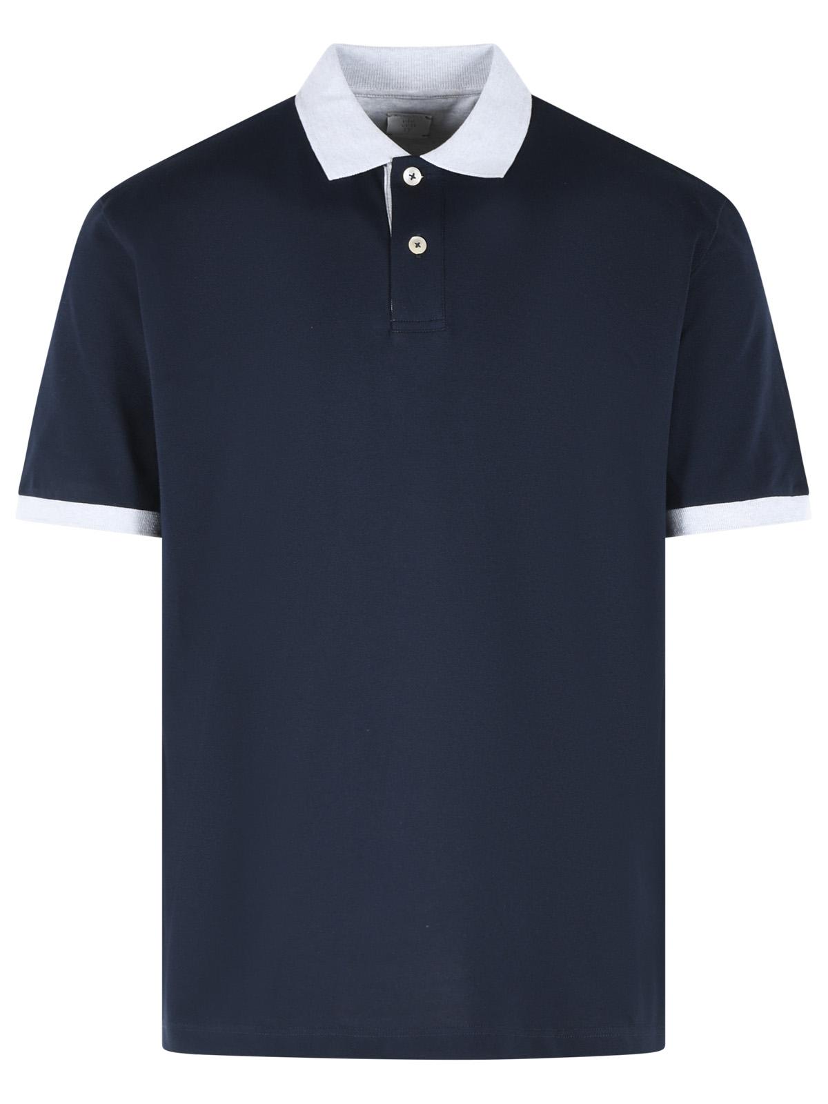 Eleventy Beige Cotton Polo Shirt Men ELEVENTY