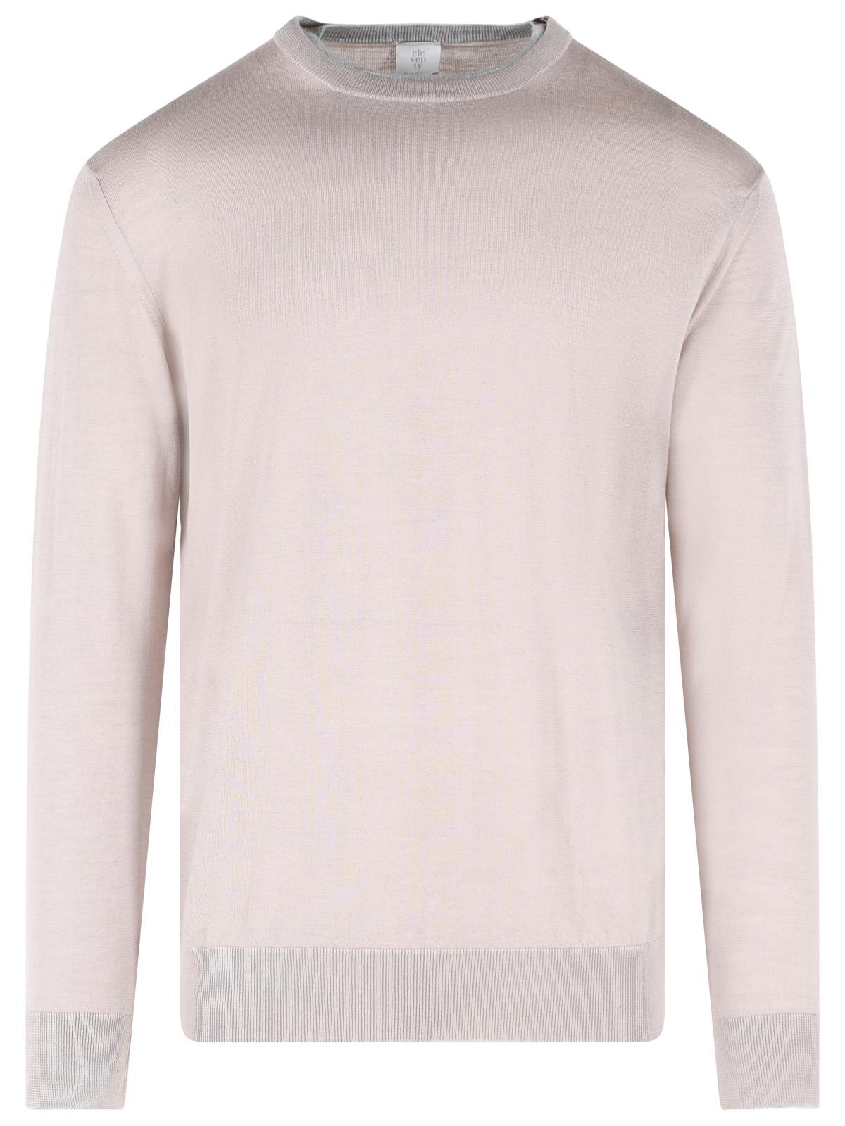 Eleventy Sweater In Pink Wool And Silk Yarn Men ELEVENTY