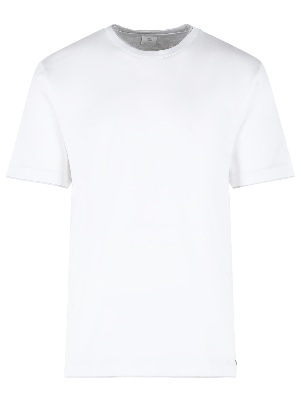 Eleventy White Cotton T-Shirt Men ELEVENTY