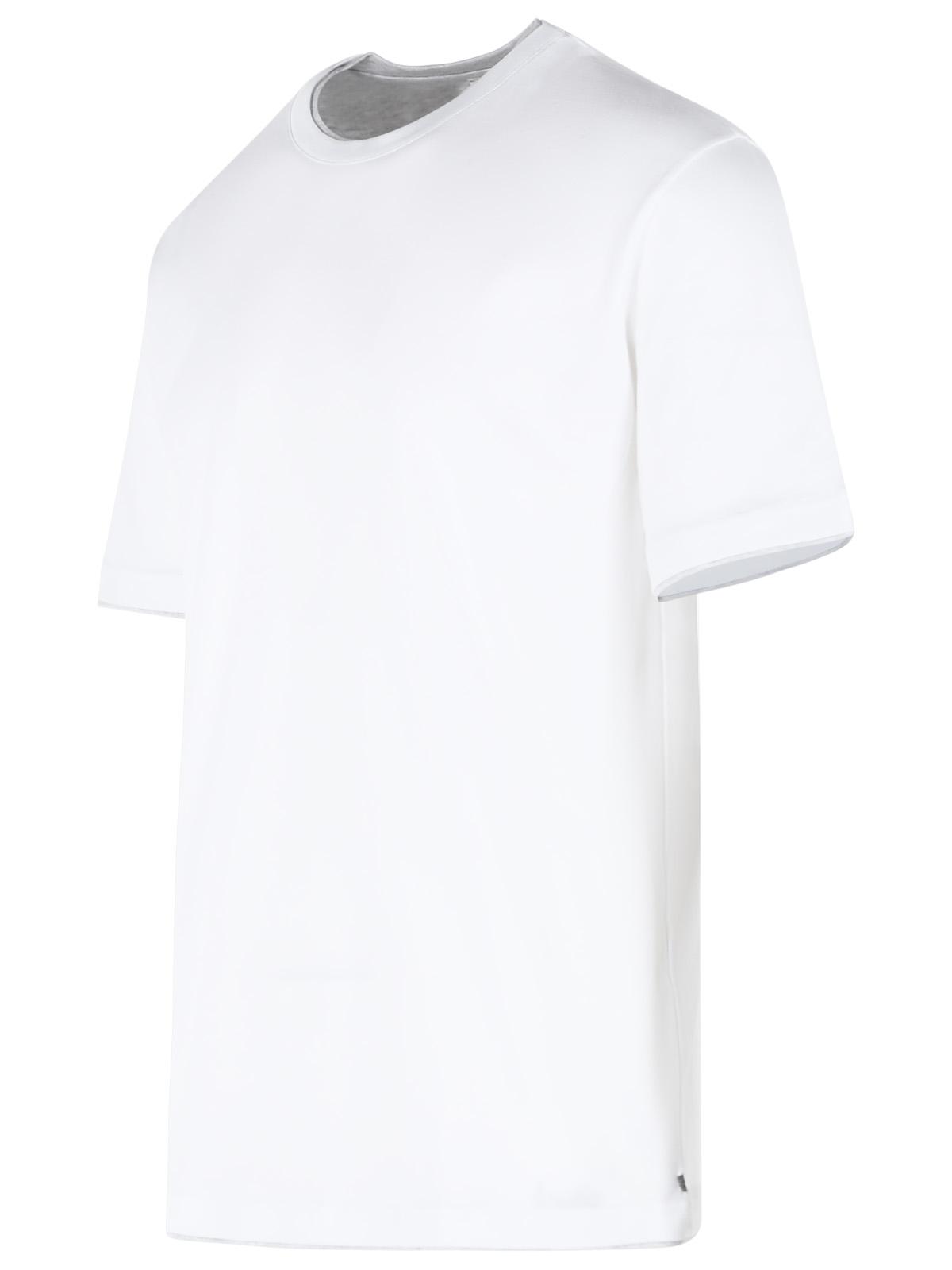 Eleventy White Cotton T-Shirt Men ELEVENTY