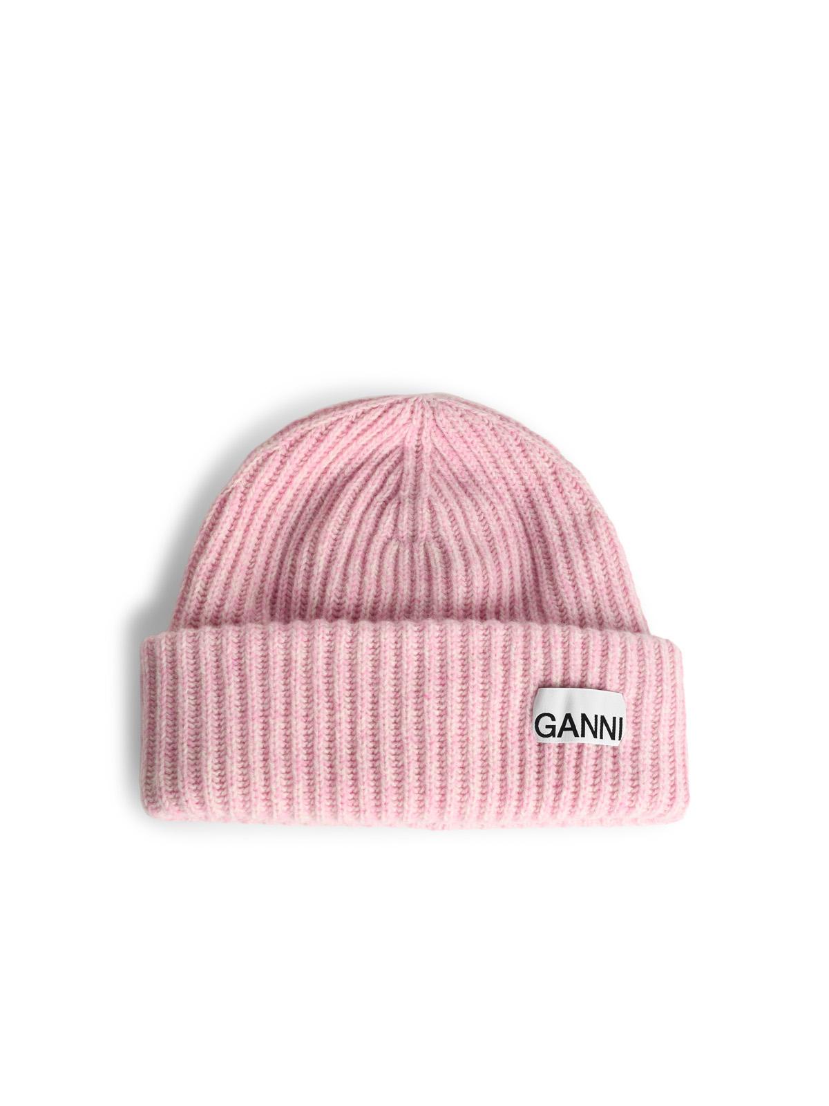 Ganni Rose Wool Beanie Women GANNI