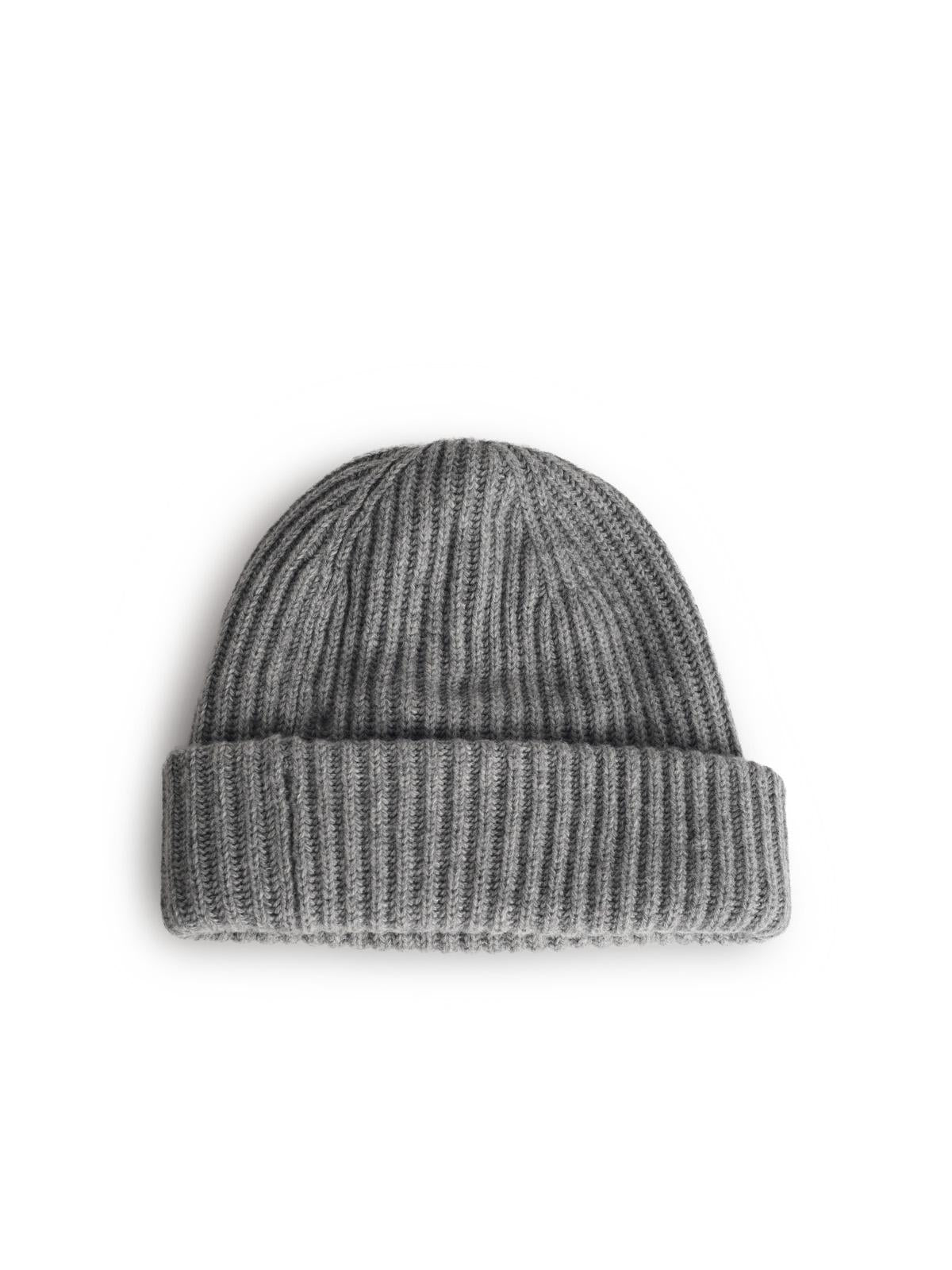 Ganni Grey Wool Blend Beanie Women GANNI