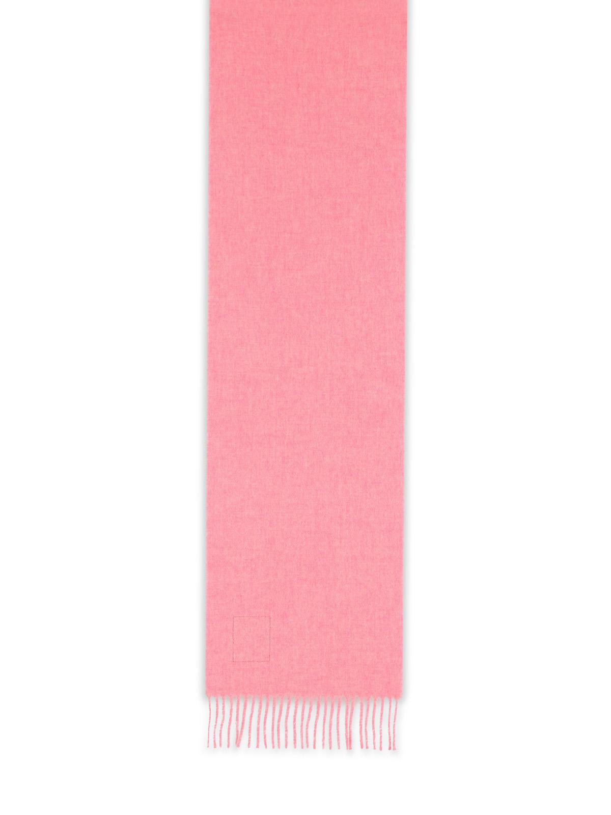 Ganni Pink Virgin Wool Scarf Women GANNI