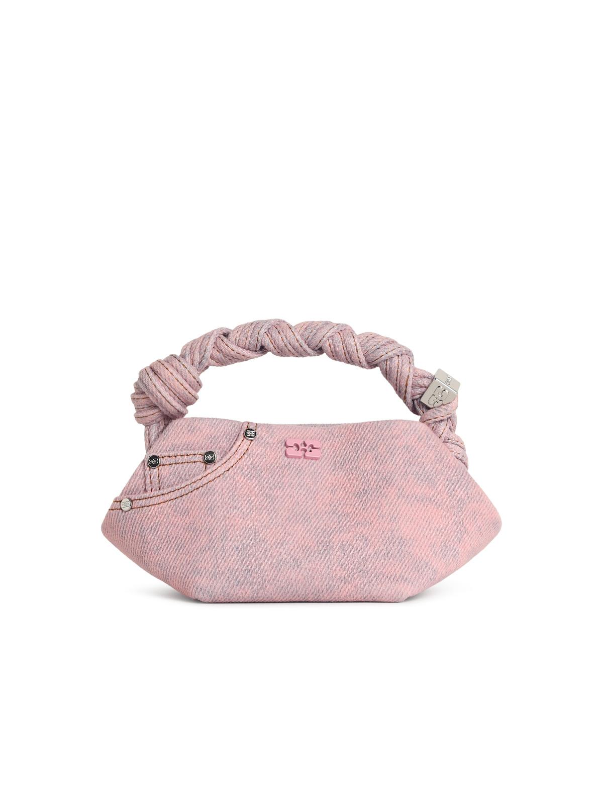 Ganni 'Bou' Mini Bag In Pink Denim Women GANNI