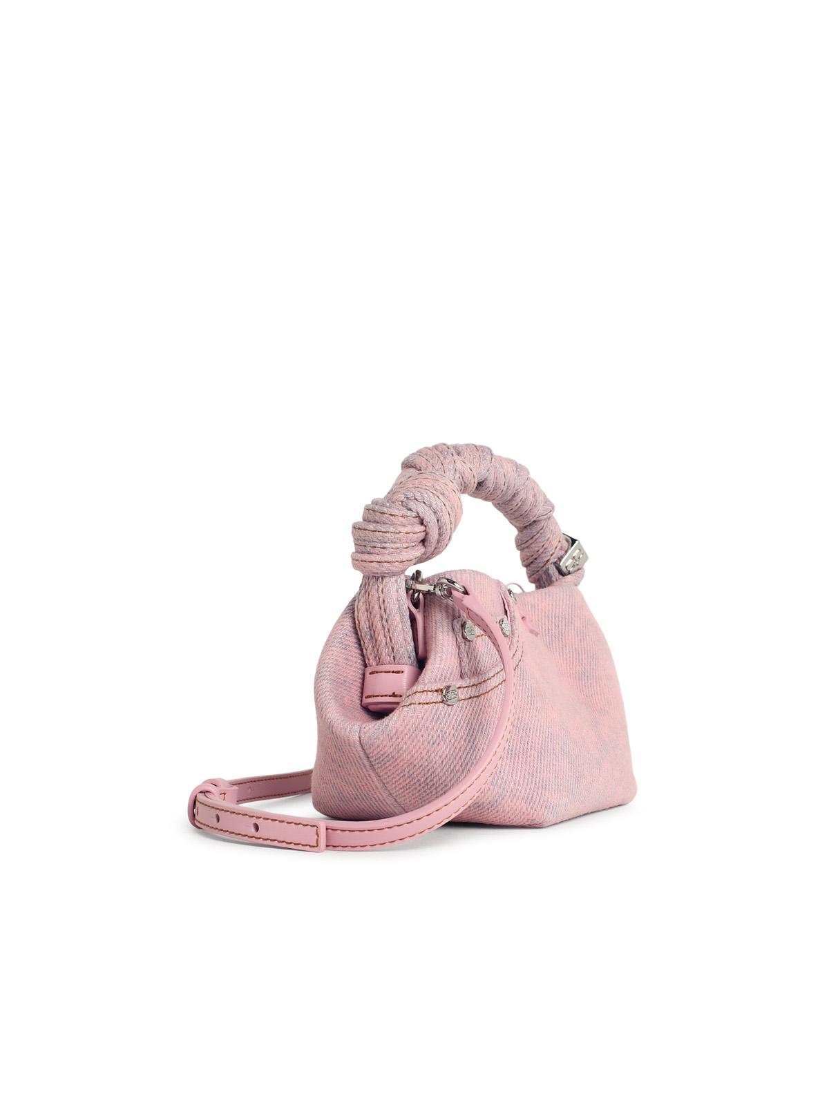 Ganni 'Bou' Mini Bag In Pink Denim Women GANNI