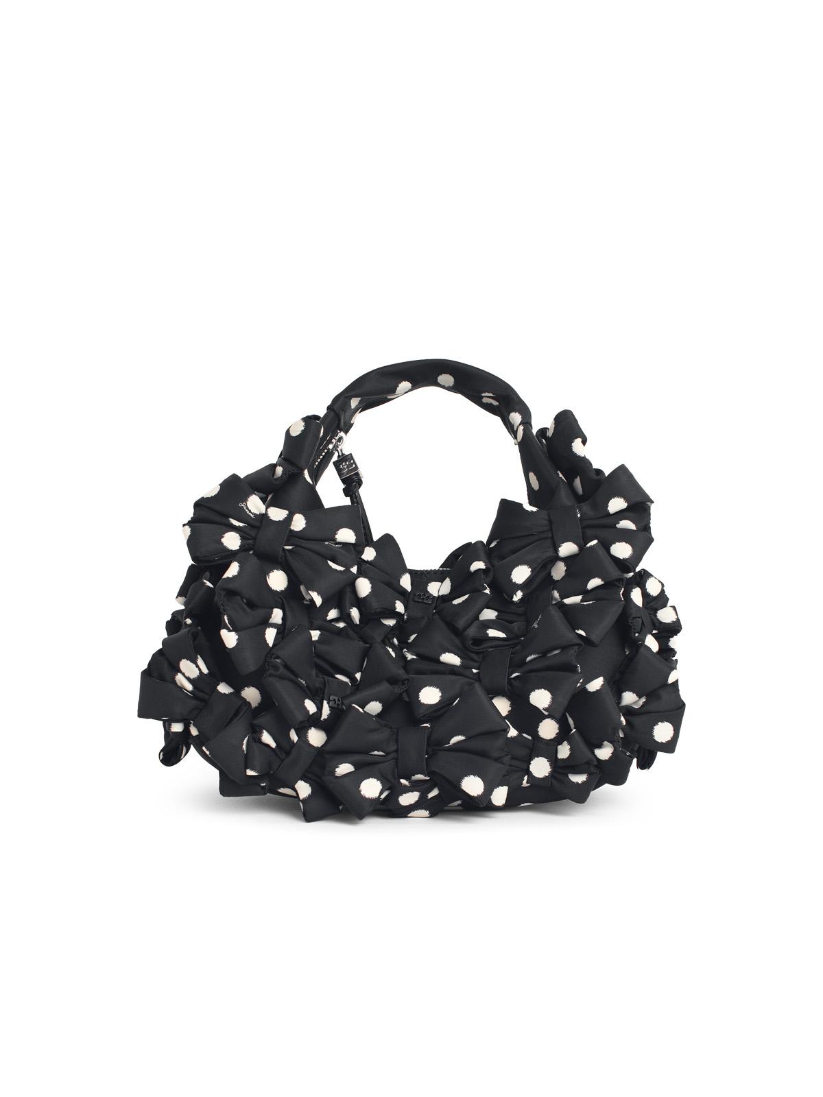 Ganni 'Hobo' Mini Bag In Black Fabric Women