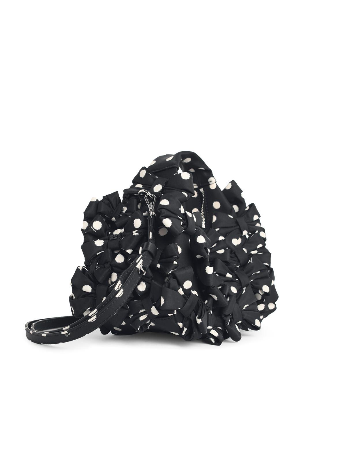 Ganni 'Hobo' Mini Bag In Black Fabric Women