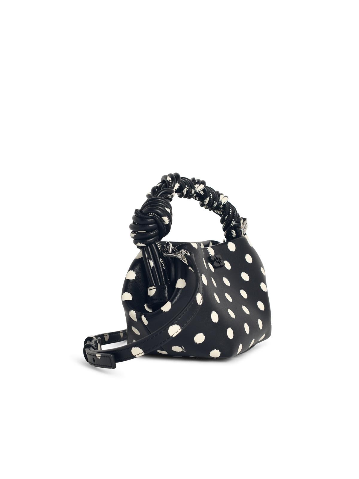 Ganni 'Bou' Mini Bag In Black Leather Women GANNI