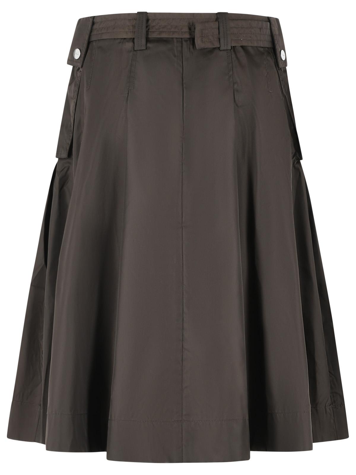 Ganni Brown Polyamide Skirt Women GANNI