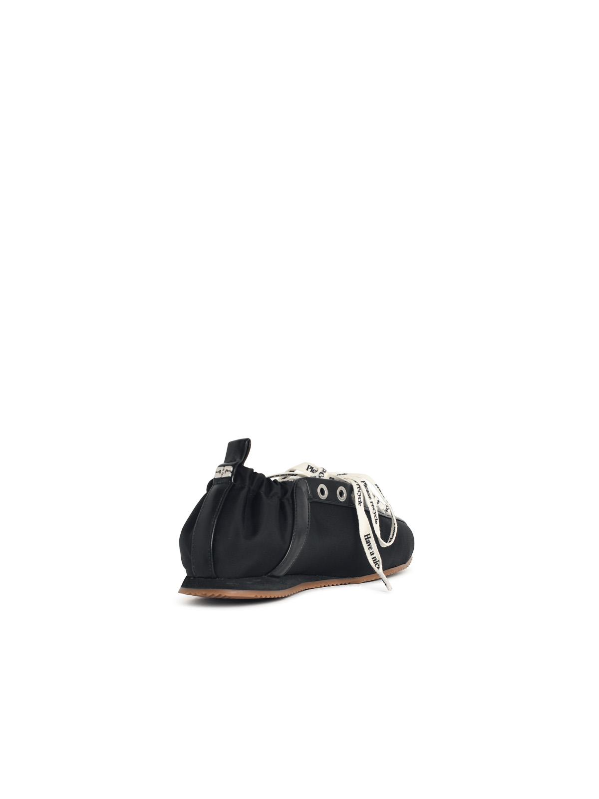Ganni 'Sporty' Black Fabric Blend Ballet Flats Women GANNI