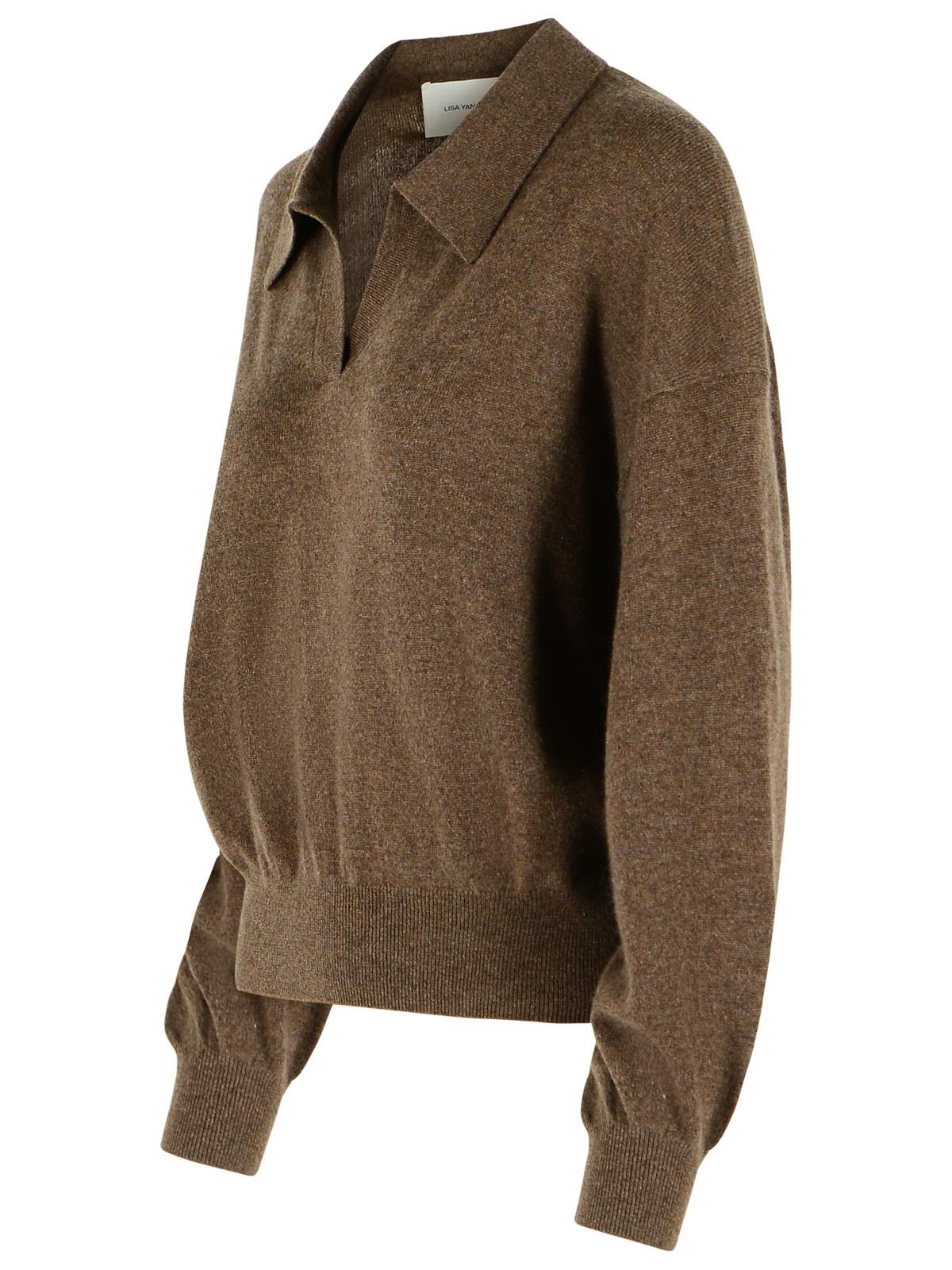 Lisa Yang 'Katriel' Dark Truffle Cashmere Sweater Women LISA YANG