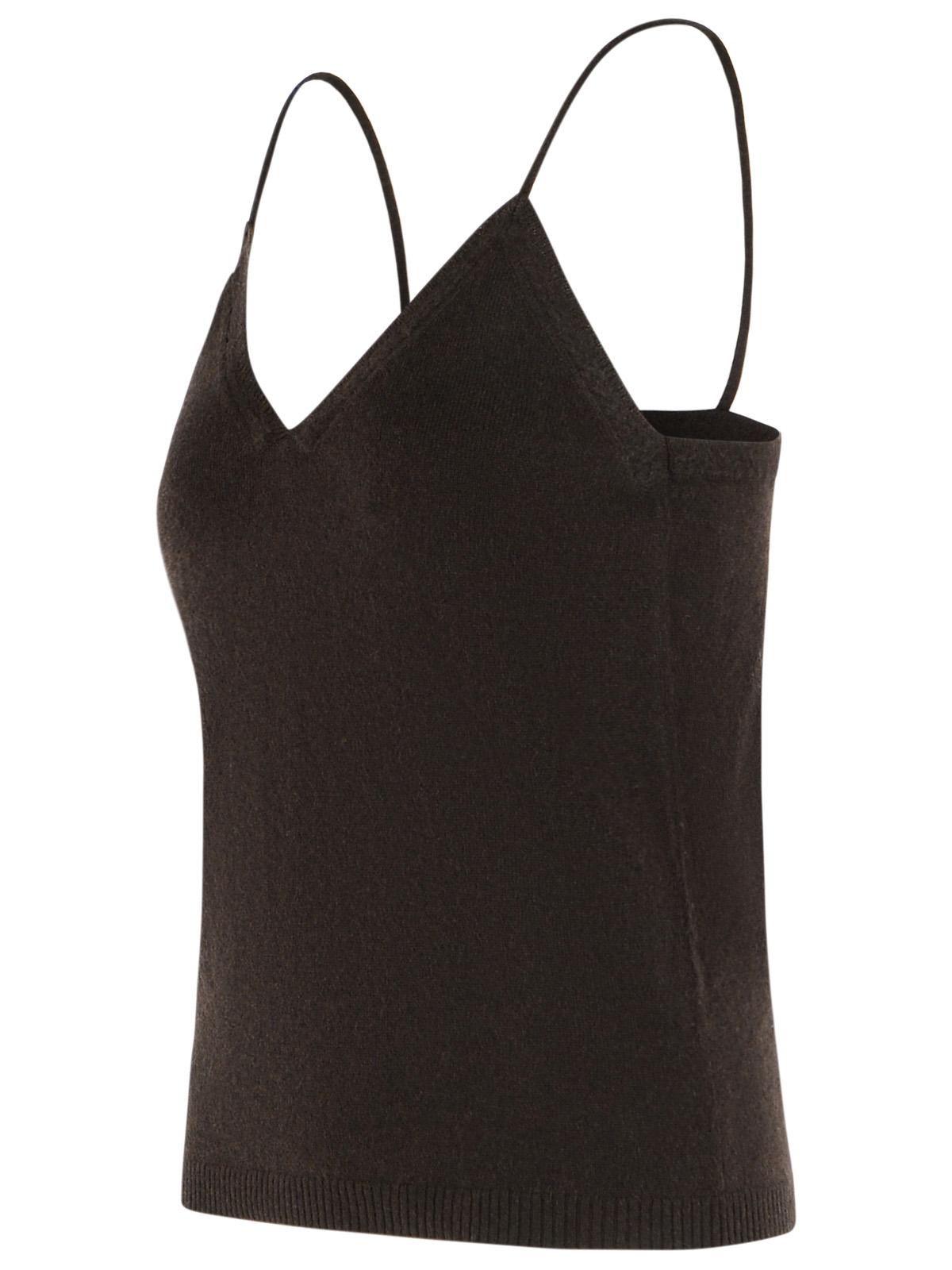 Lisa Yang 'Nala' Dark Oak Cashmere Tank Top Women LISA YANG