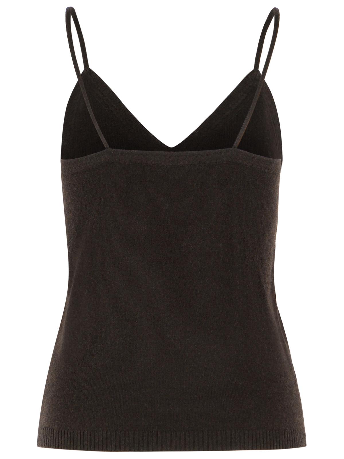 Lisa Yang 'Nala' Dark Oak Cashmere Tank Top Women LISA YANG