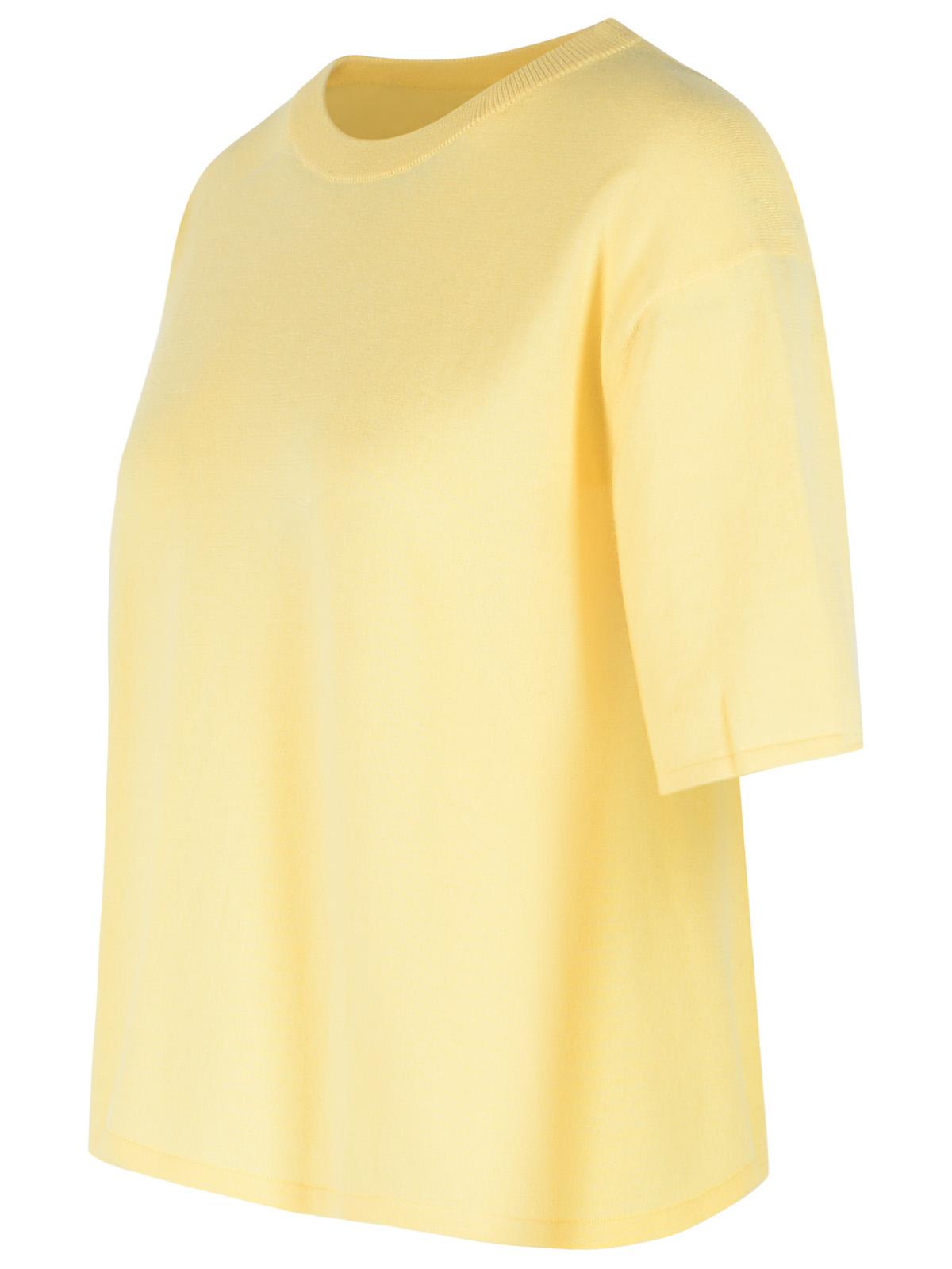 Lisa Yang 'Rubie' Cotton And Lemon Cashmere T-Shirt Women LISA YANG