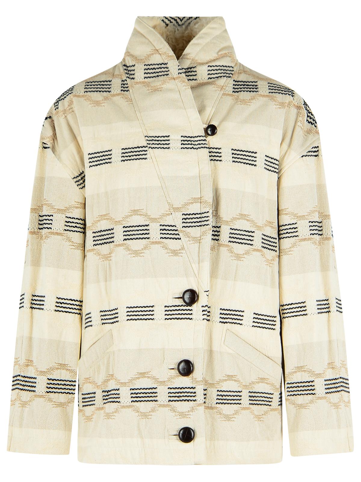 Isabel Marant Etoile 'Quayla' Beige Cotton Blend Jacket Women ISABEL MARANT ETOILE