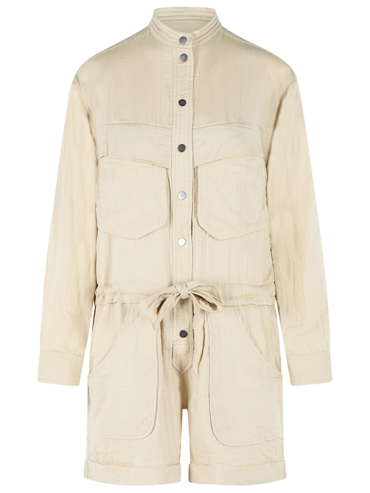 Isabel Marant Etoile 'Betyna' One-Piece Jumpsuit In Beige Cotton Blend Women ISABEL MARANT ETOILE