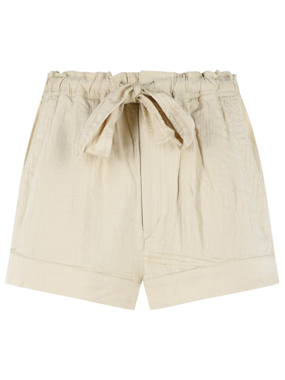 Isabel Marant Etoile 'Birva' Shorts In Beige Cotton Blend Women ISABEL MARANT ETOILE