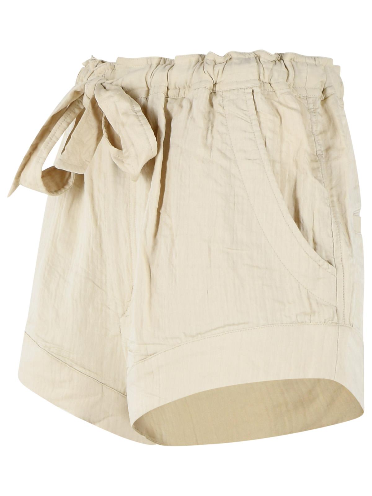 Isabel Marant Etoile 'Birva' Shorts In Beige Cotton Blend Women ISABEL MARANT ETOILE
