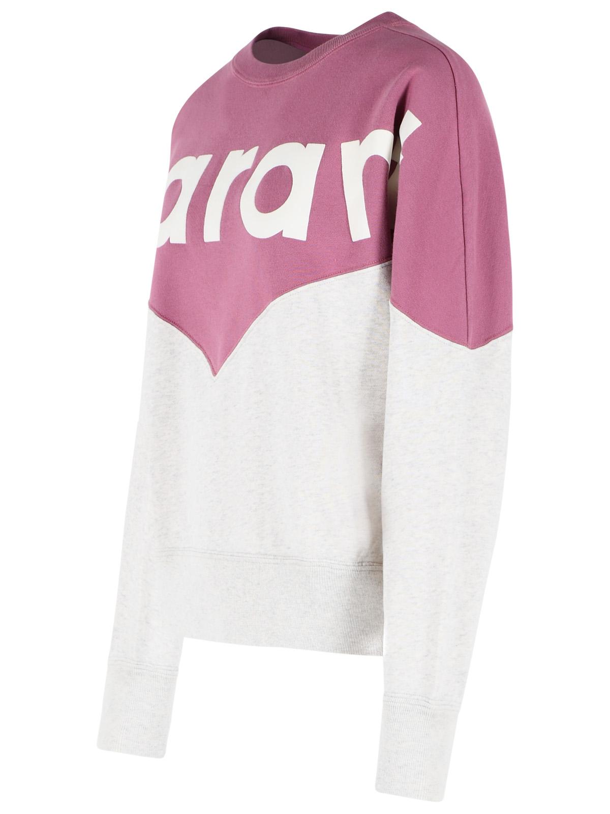Isabel Marant Etoile 'Houston' Cotton Sweatshirt With 'Millyny' 'Mauve Mist' Logo Women ISABEL MARANT ETOILE