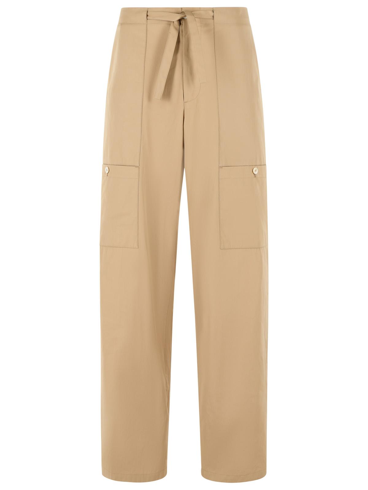 Jil Sander 'Cereal' Beige Cotton Pants Men JIL SANDER