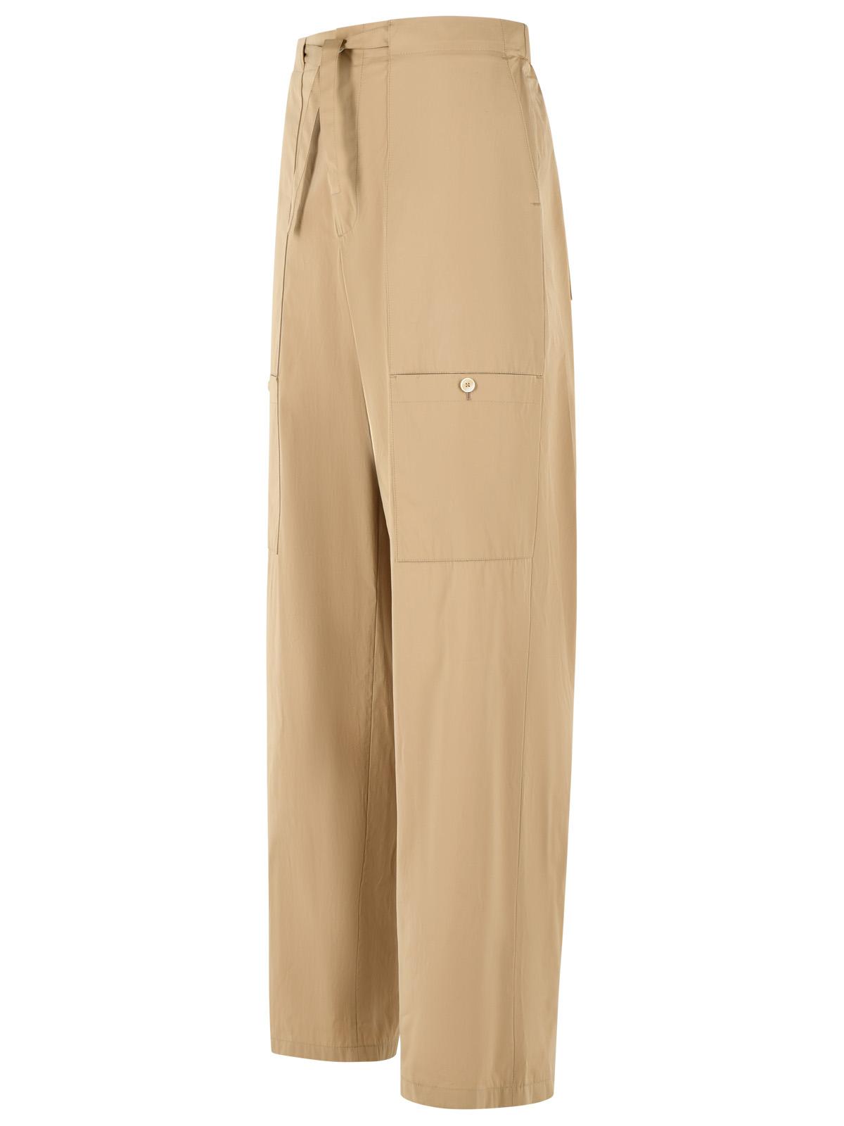 Jil Sander 'Cereal' Beige Cotton Pants Men JIL SANDER