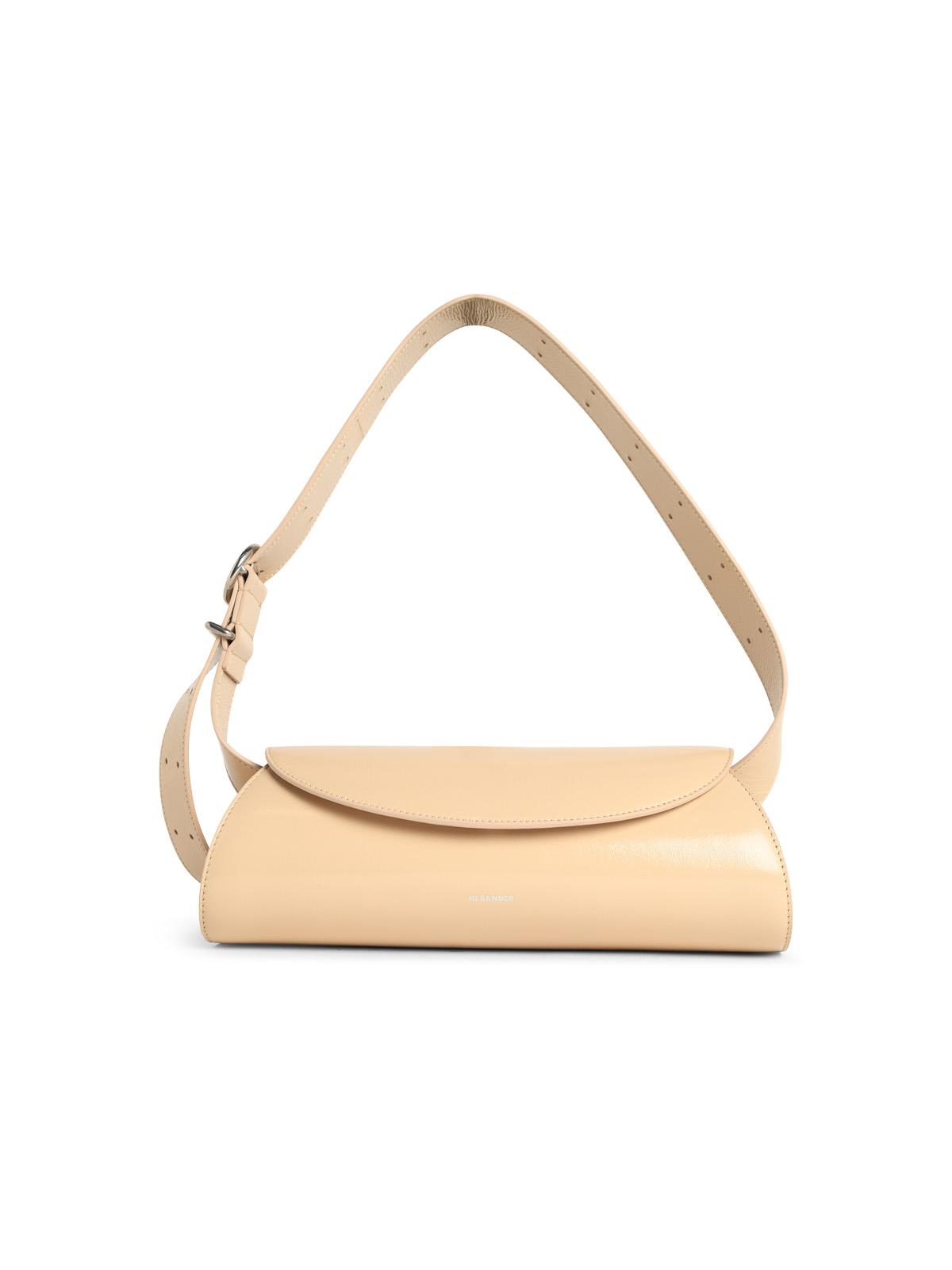 Jil Sander Small 'Cannolo' Beige Leather Bag Women JIL SANDER
