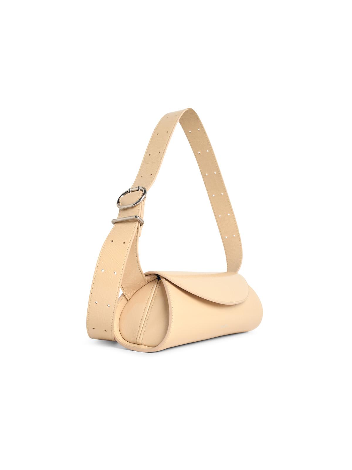 Jil Sander Small 'Cannolo' Beige Leather Bag Women JIL SANDER