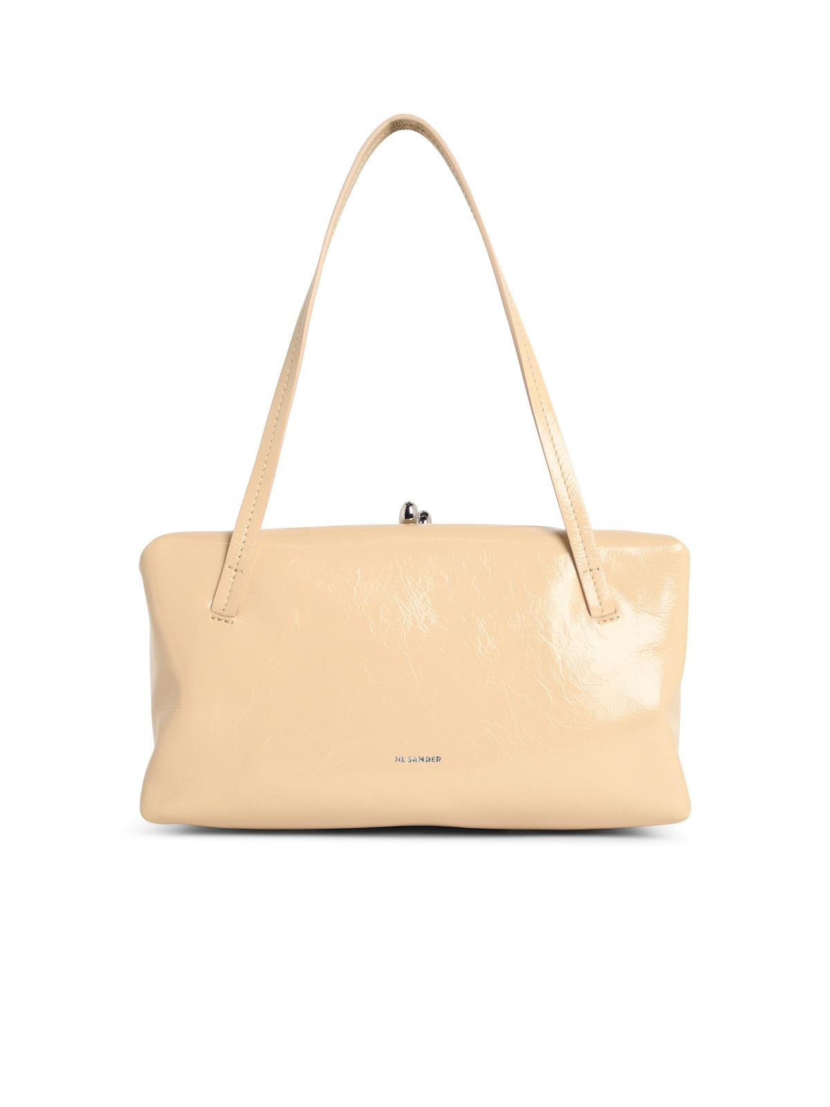 Jil Sander 'Goji Pillow' Small Beige Leather Bag Women JIL SANDER