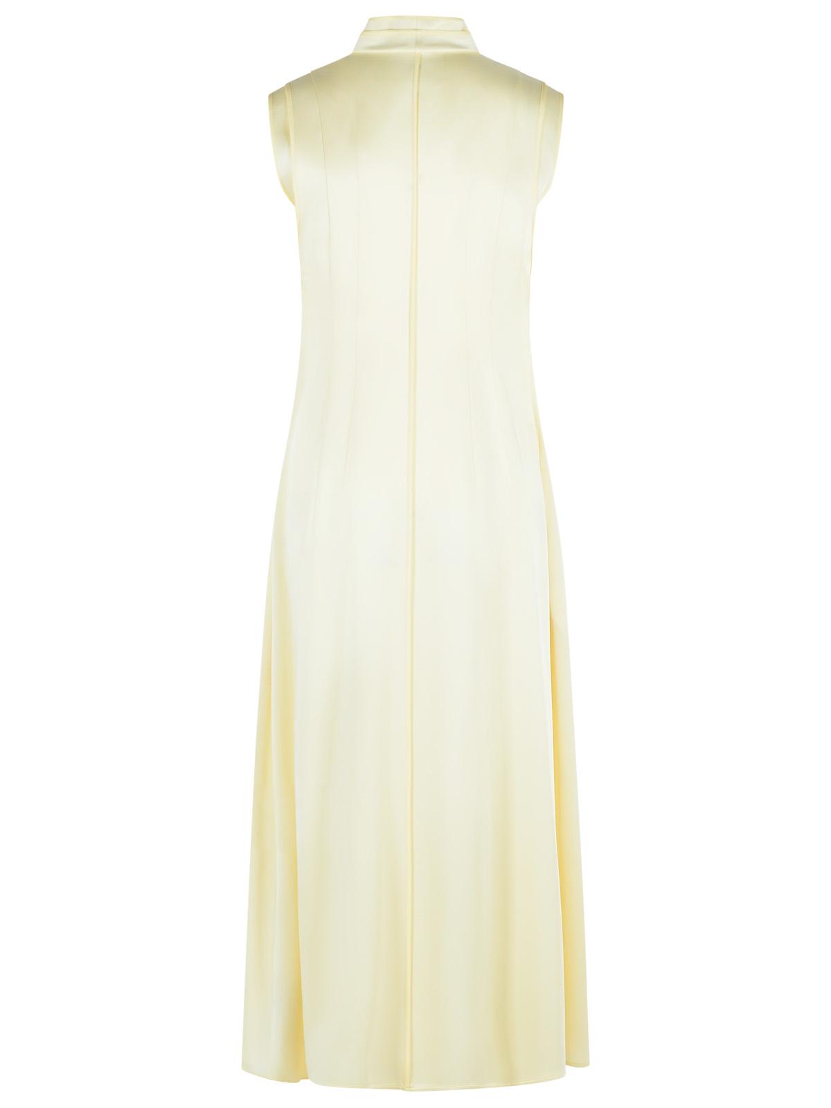 Jil Sander Ivory Acetate And Viscose Dress Women JIL SANDER