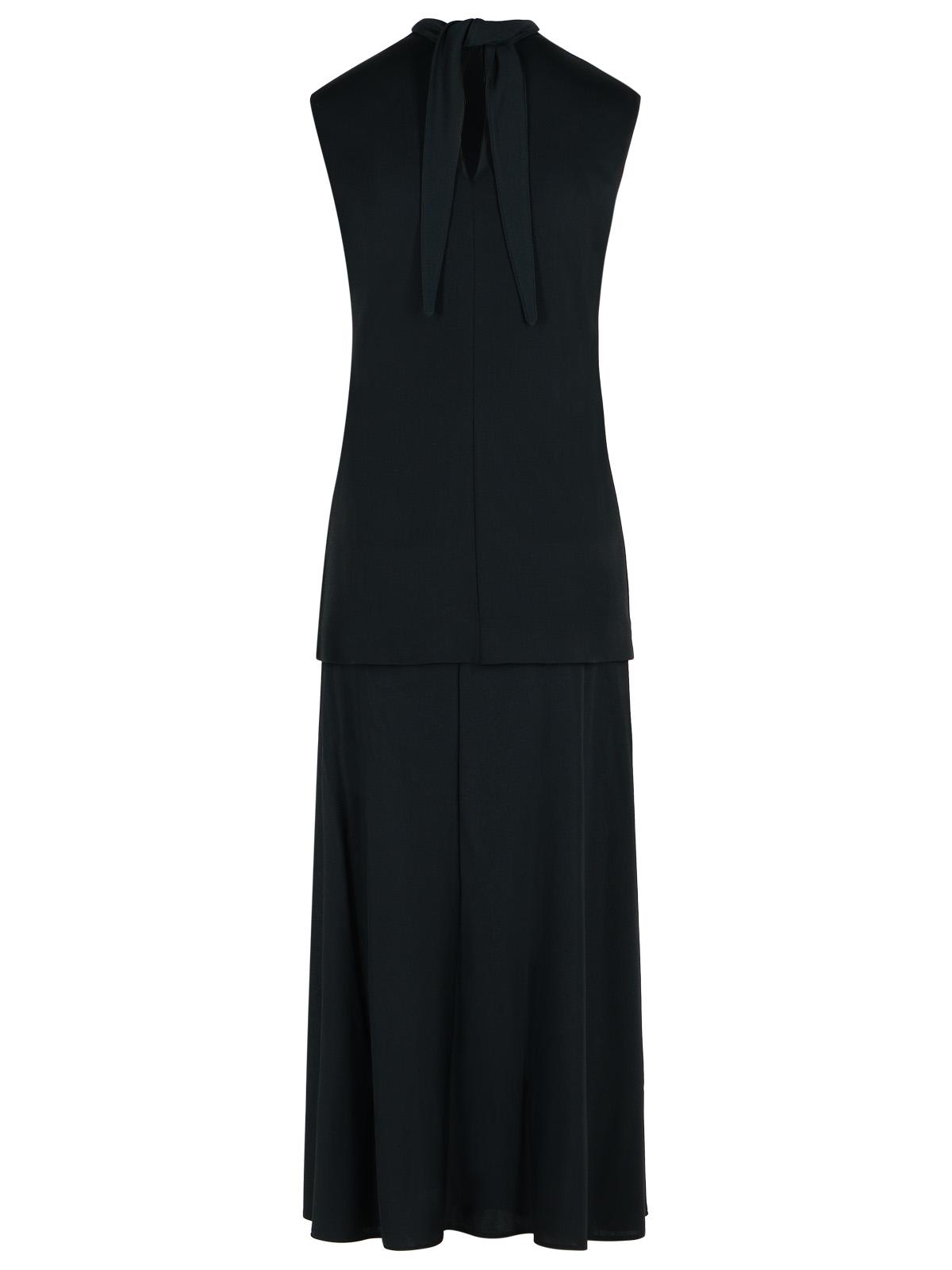 Jil Sander Black Viscose Blend Dress Women JIL SANDER