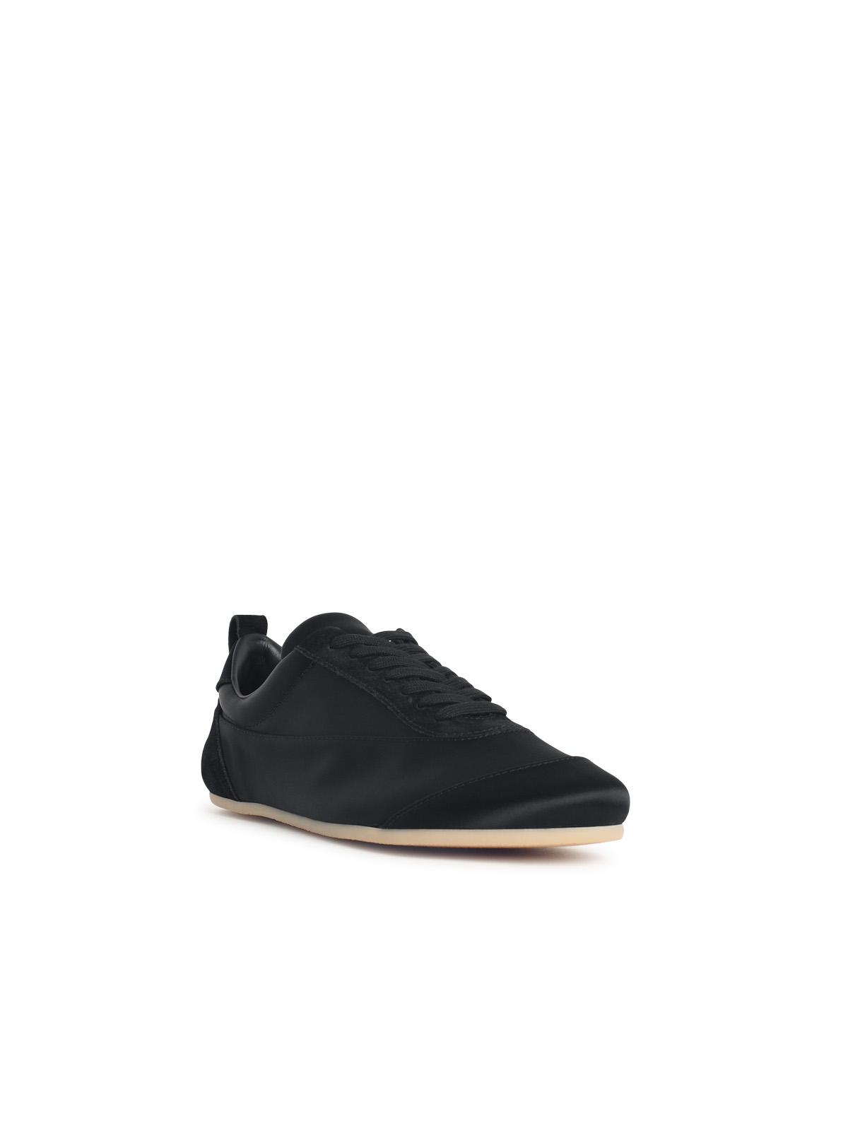 Jil Sander Etage' Satin Sneakers With Black Suede Trim Women JIL SANDER