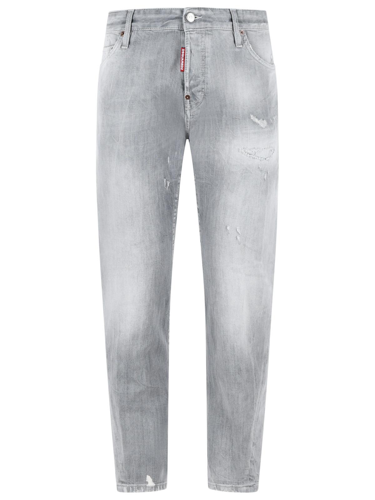 Dsquared2 'Slim Twst' Grey Cotton Jeans Men DSQUARED2
