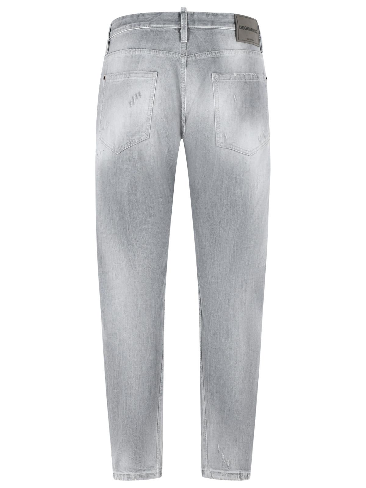 Dsquared2 'Slim Twst' Grey Cotton Jeans Men DSQUARED2