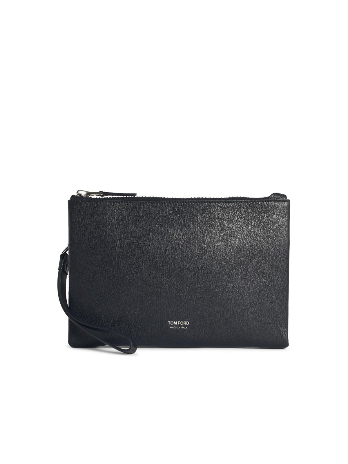 Tom Ford Black Leather Document Holder Men TOM FORD