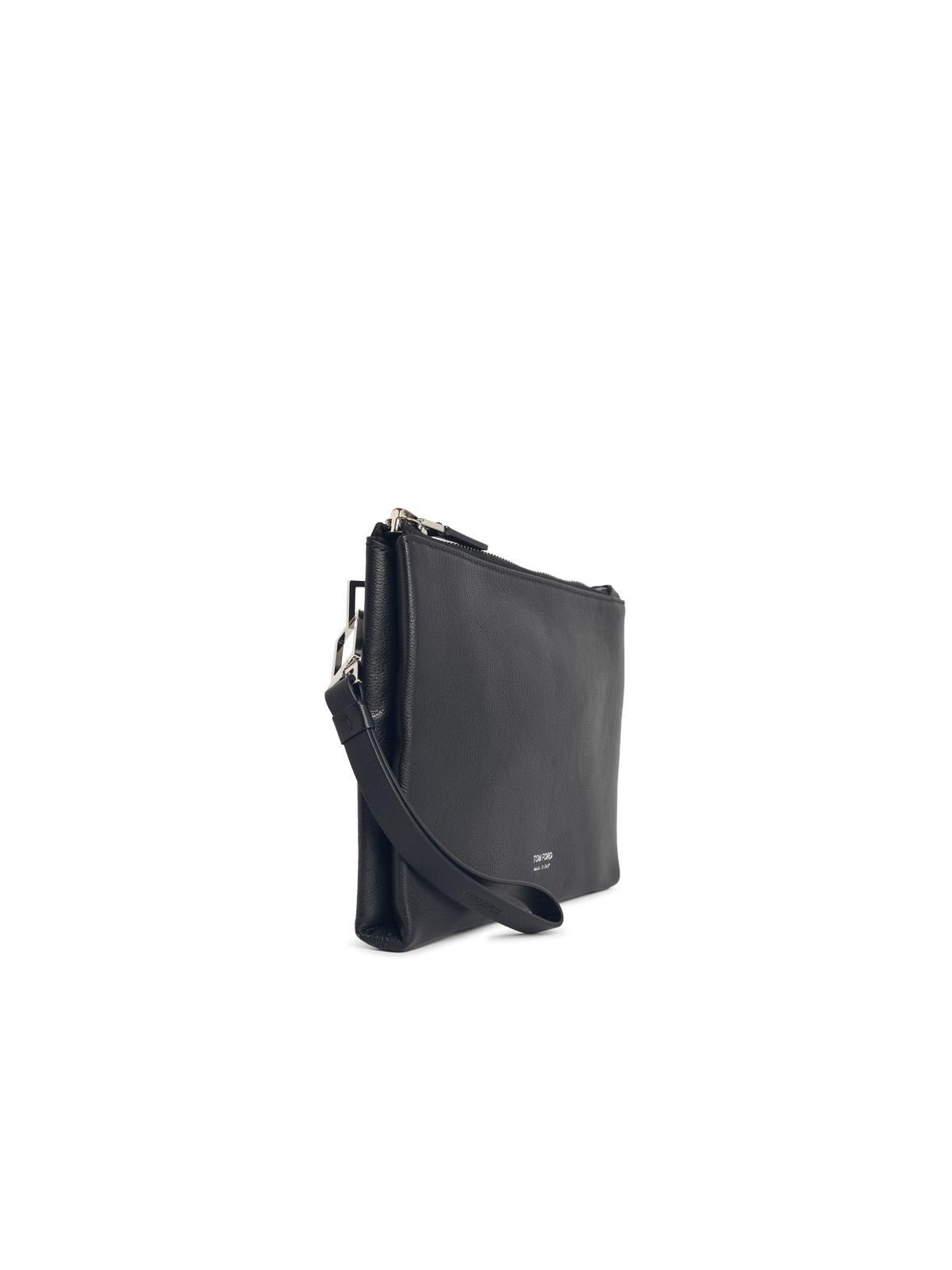 Tom Ford Black Leather Document Holder Men TOM FORD