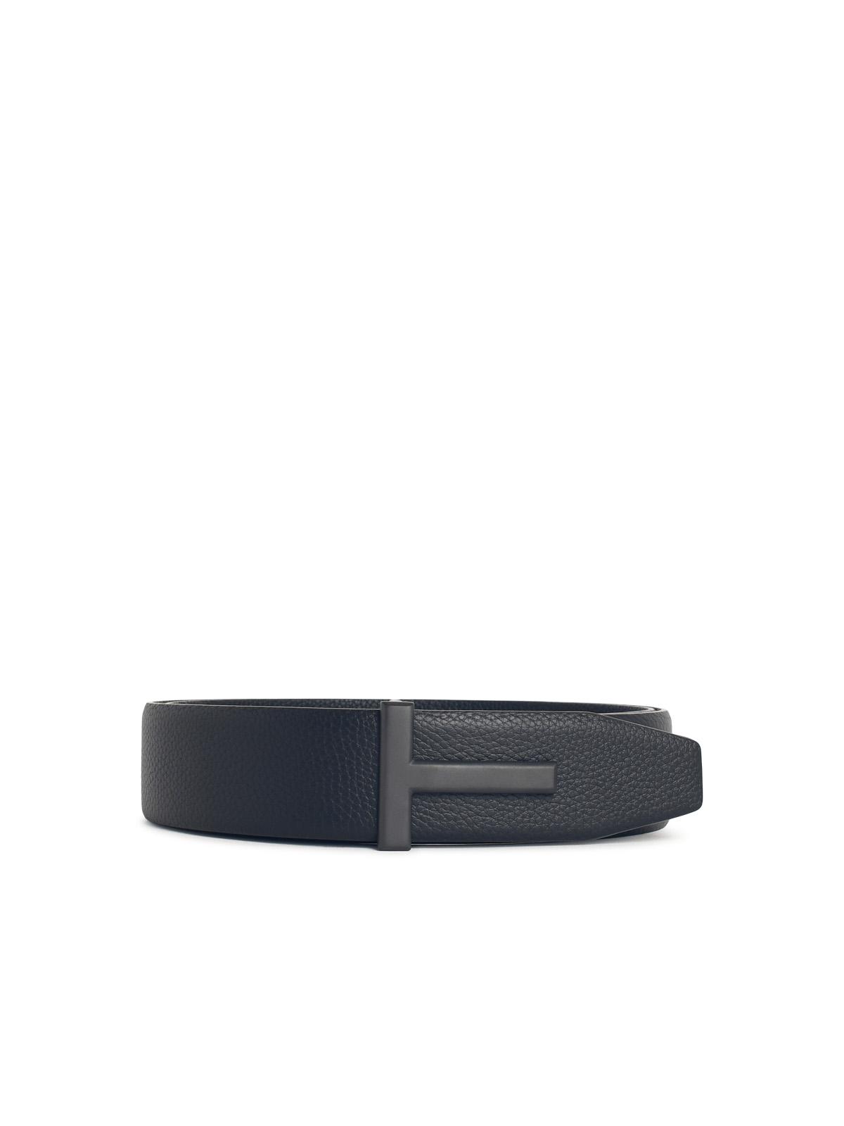 Tom Ford Black Leather Belt Men TOM FORD